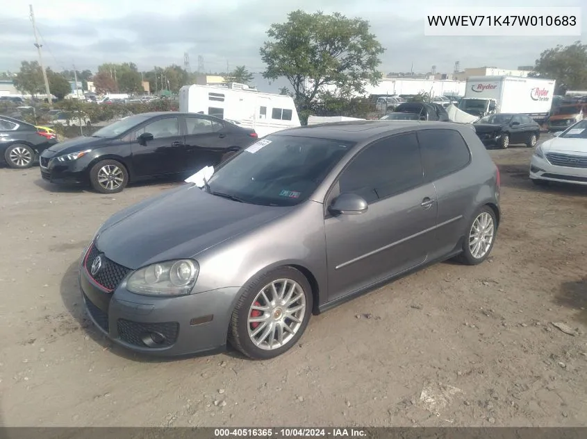 WVWEV71K47W010683 2007 Volkswagen Gti 2-Door