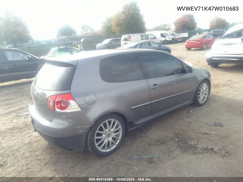 WVWEV71K47W010683 2007 Volkswagen Gti 2-Door