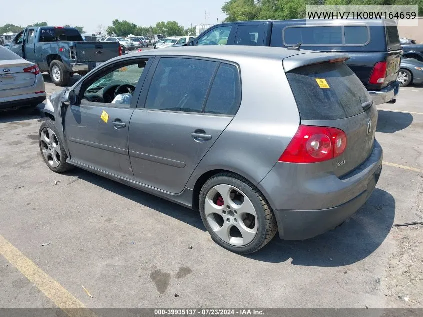 WVWHV71K08W164659 2008 Volkswagen Gti 4-Door