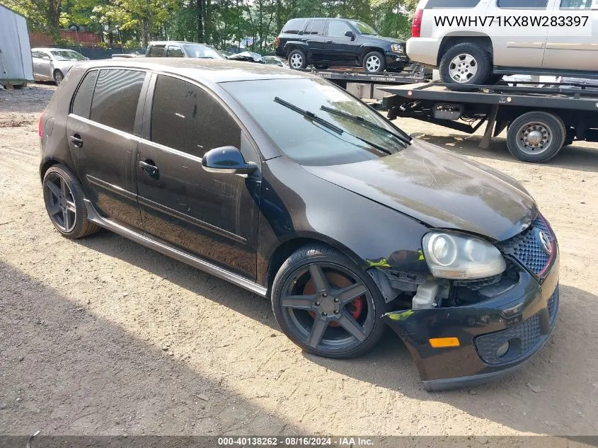 WVWHV71KX8W283397 2008 Volkswagen Gti 4-Door