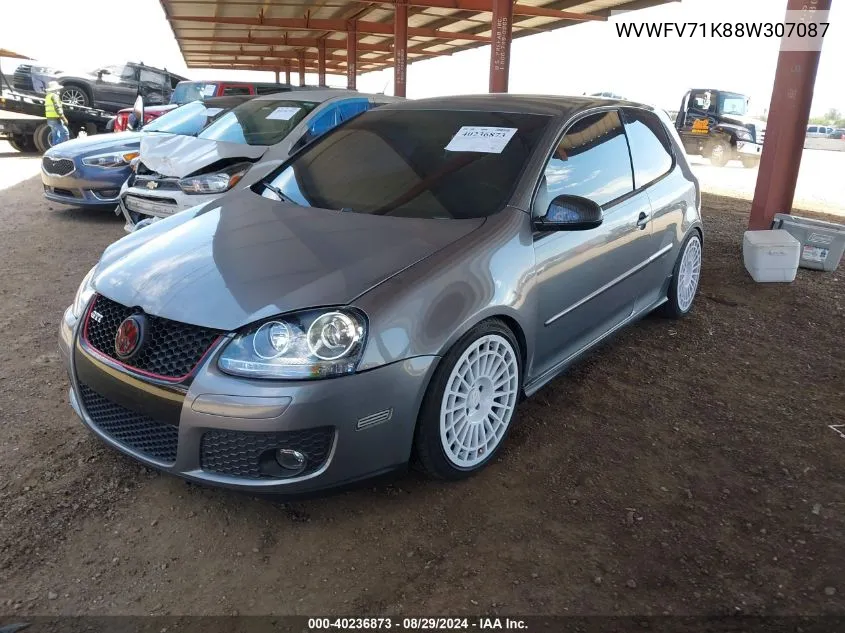 WVWFV71K88W307087 2008 Volkswagen Gti 2-Door