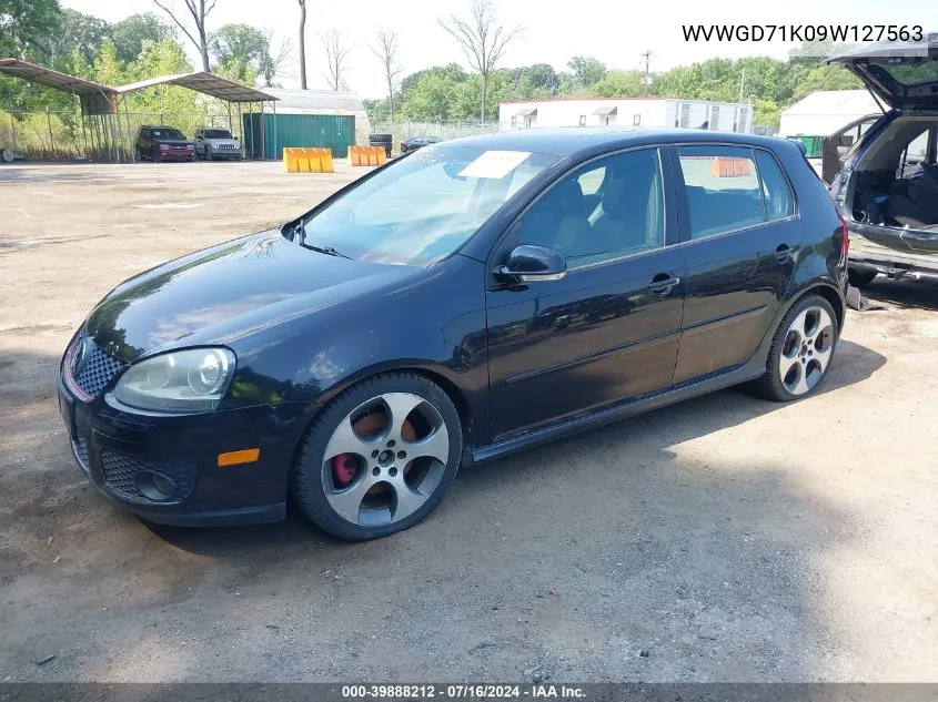 2009 Volkswagen Gti 4-Door VIN: WVWGD71K09W127563 Lot: 39888212