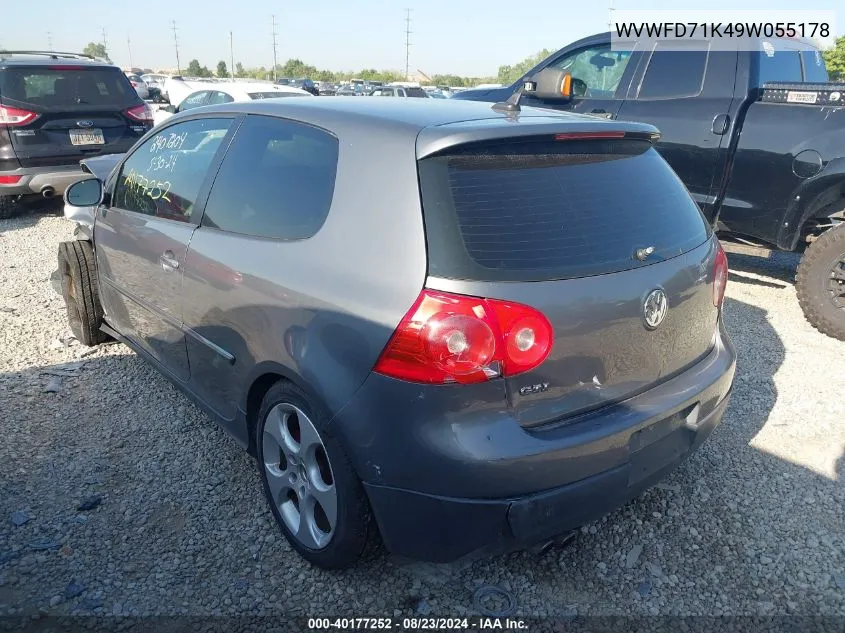 WVWFD71K49W055178 2009 Volkswagen Gti 2-Door