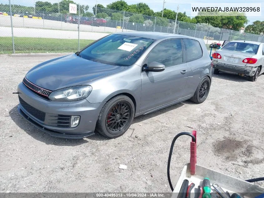 2010 Volkswagen Gti 2-Door VIN: WVWED7AJ8AW328968 Lot: 40495313