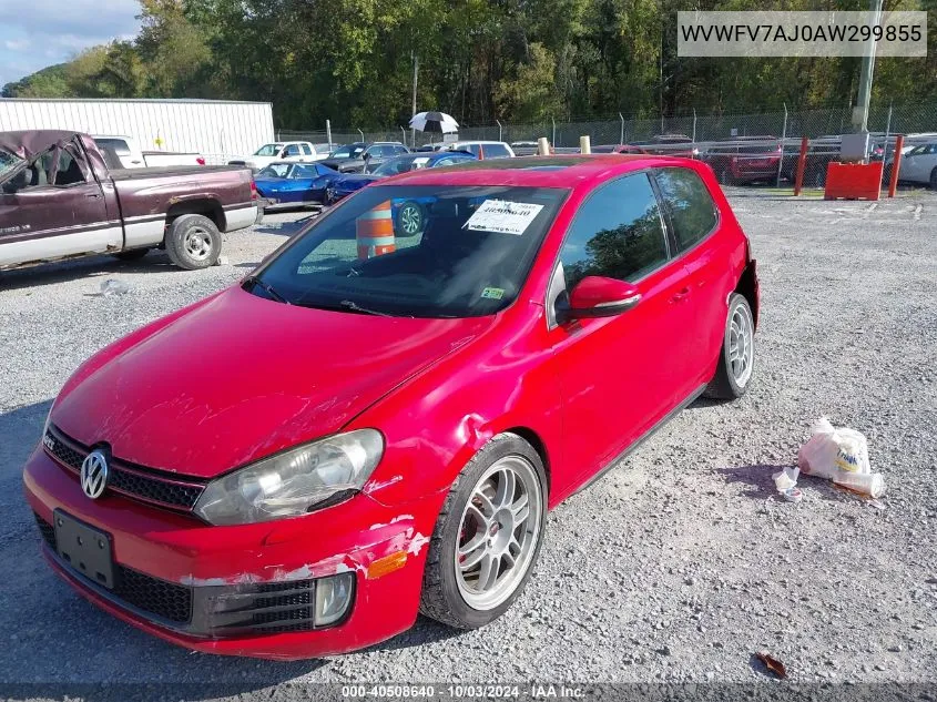 WVWFV7AJ0AW299855 2010 Volkswagen Gti 2-Door