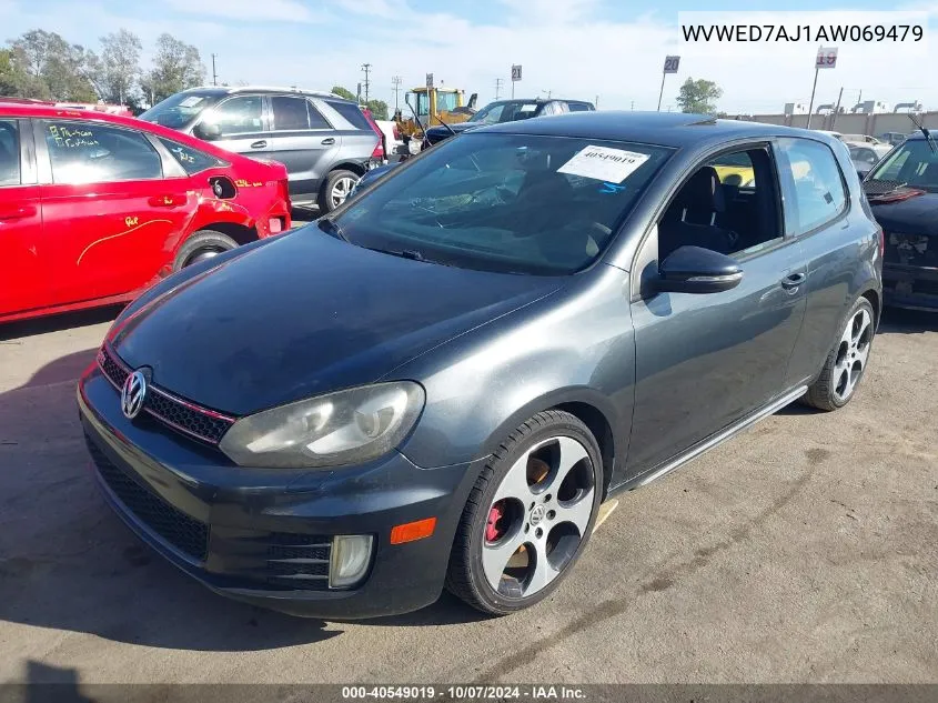 2010 Volkswagen Gti 2-Door VIN: WVWED7AJ1AW069479 Lot: 40549019