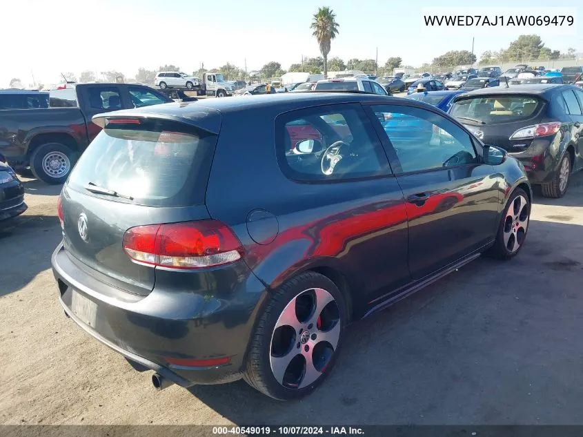 2010 Volkswagen Gti 2-Door VIN: WVWED7AJ1AW069479 Lot: 40549019