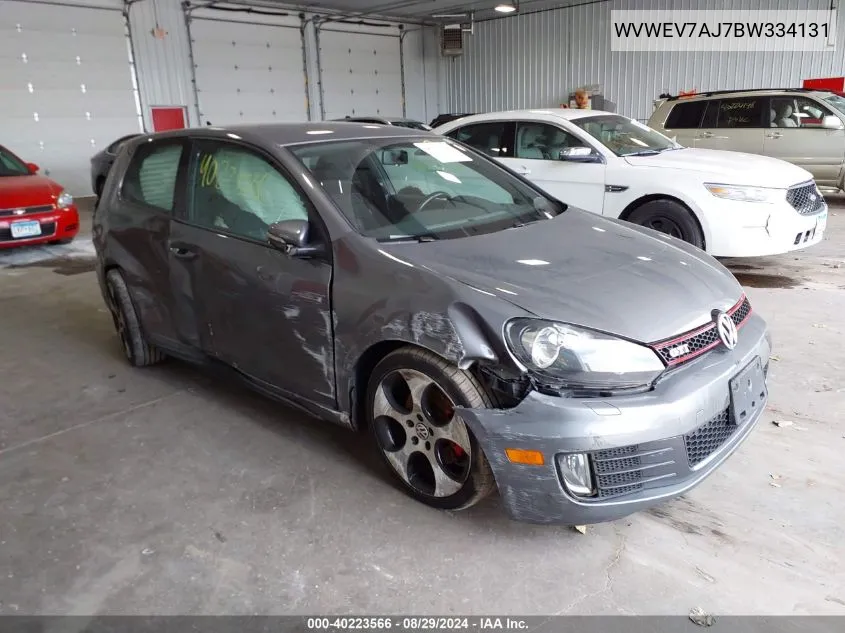 2011 Volkswagen Gti 2-Door VIN: WVWEV7AJ7BW334131 Lot: 40223566