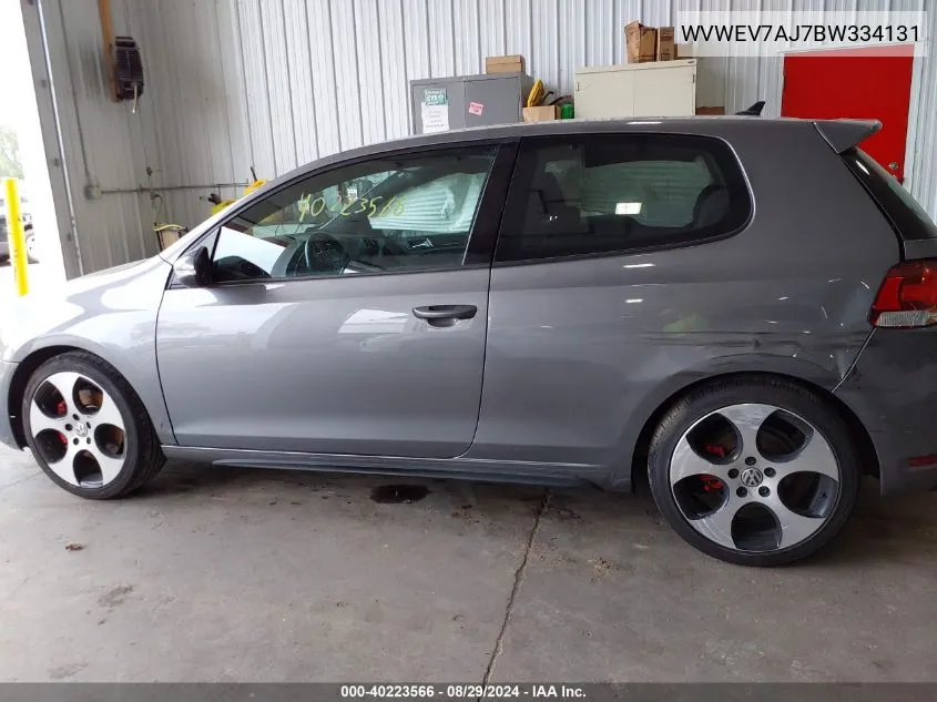 2011 Volkswagen Gti 2-Door VIN: WVWEV7AJ7BW334131 Lot: 40223566