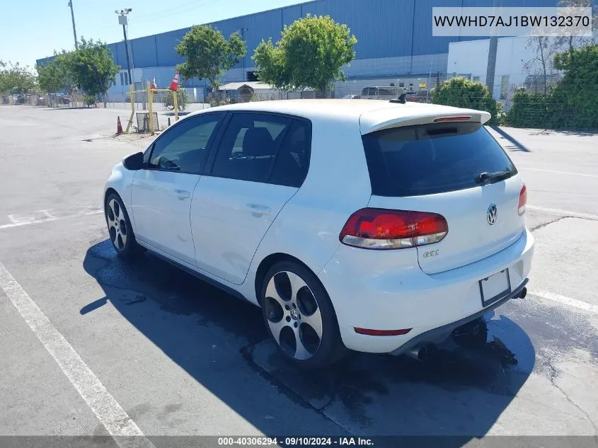 2011 Volkswagen Gti 4-Door VIN: WVWHD7AJ1BW132370 Lot: 40306294