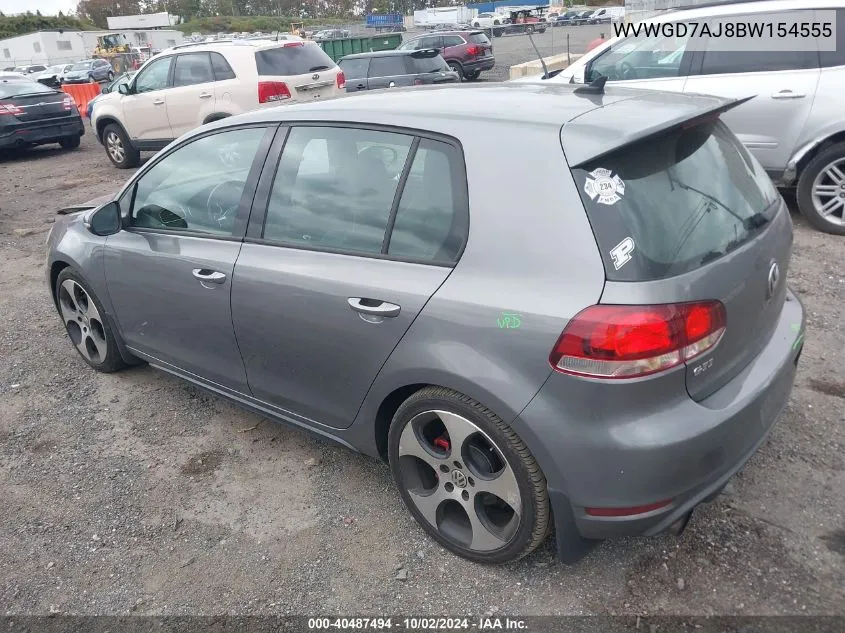 WVWGD7AJ8BW154555 2011 Volkswagen Gti 4-Door Autobahn