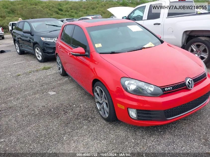 2011 Volkswagen Gti 4-Door VIN: WVWHV7AJ0BW218055 Lot: 40507722