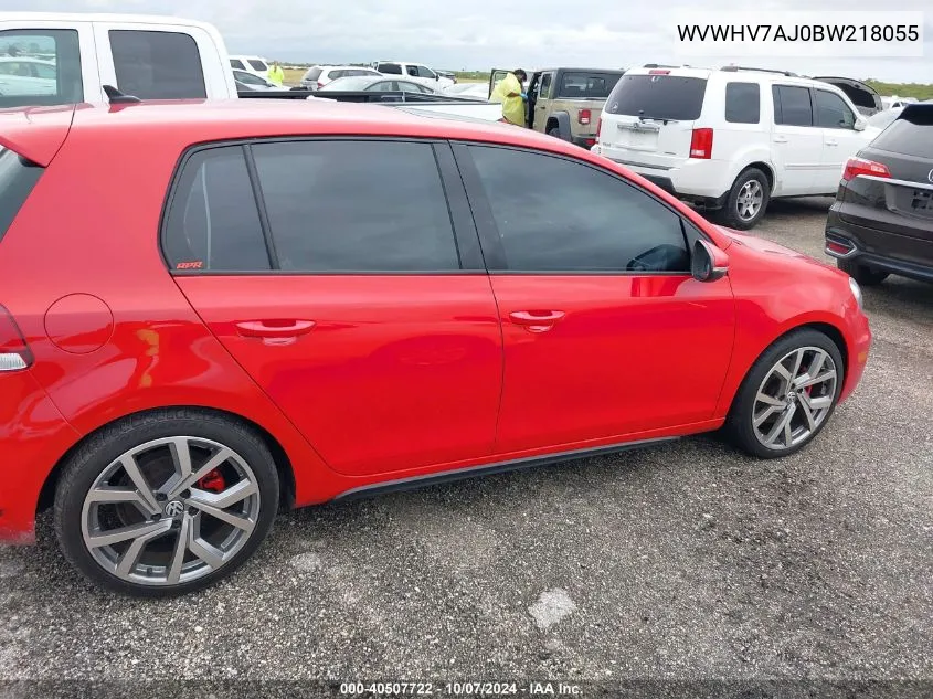 WVWHV7AJ0BW218055 2011 Volkswagen Gti 4-Door