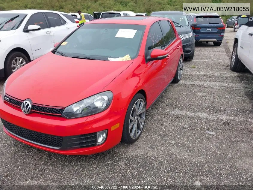 WVWHV7AJ0BW218055 2011 Volkswagen Gti 4-Door