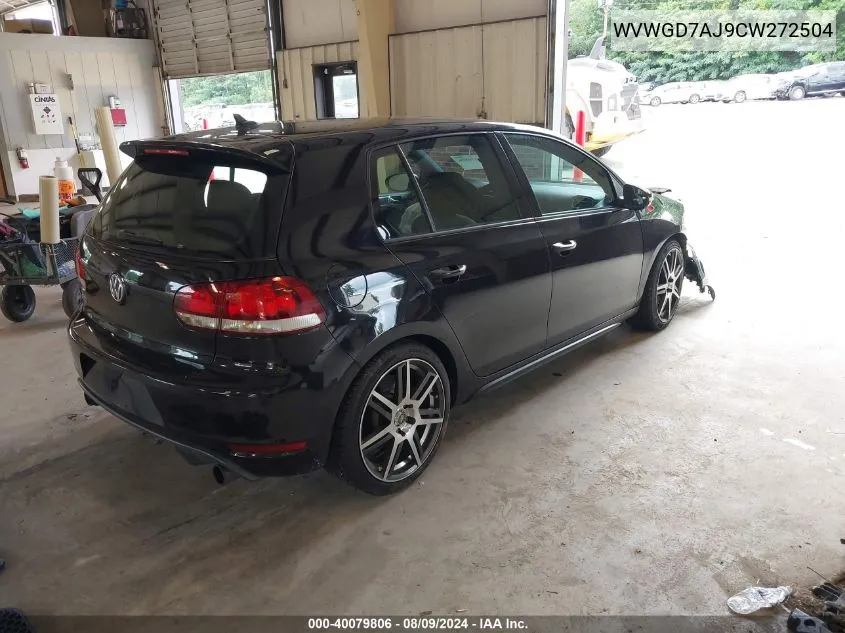 WVWGD7AJ9CW272504 2012 Volkswagen Gti 4-Door