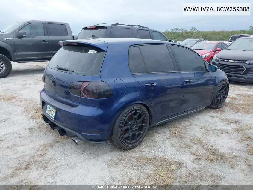 WVWHV7AJ8CW259308 2012 Volkswagen Gti