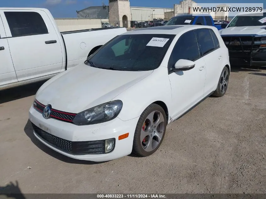 2012 Volkswagen Gti 4-Door VIN: WVWHD7AJXCW128979 Lot: 40833223