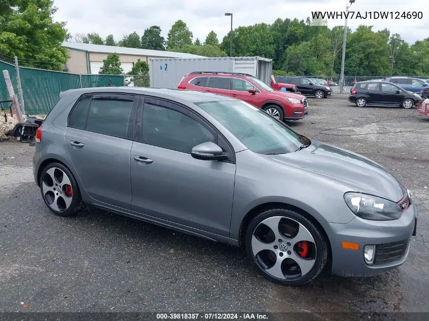 WVWHV7AJ1DW124690 2013 Volkswagen Gti 4-Door