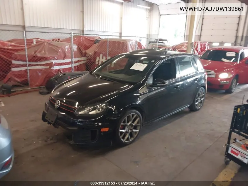 2013 Volkswagen Gti Drivers Edition VIN: WVWHD7AJ7DW139861 Lot: 39912153