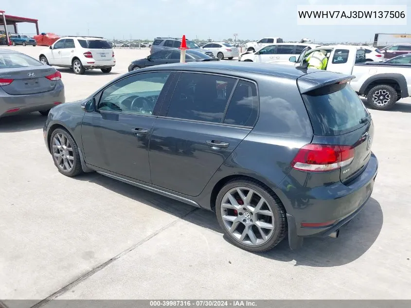 WVWHV7AJ3DW137506 2013 Volkswagen Gti Drivers Edition