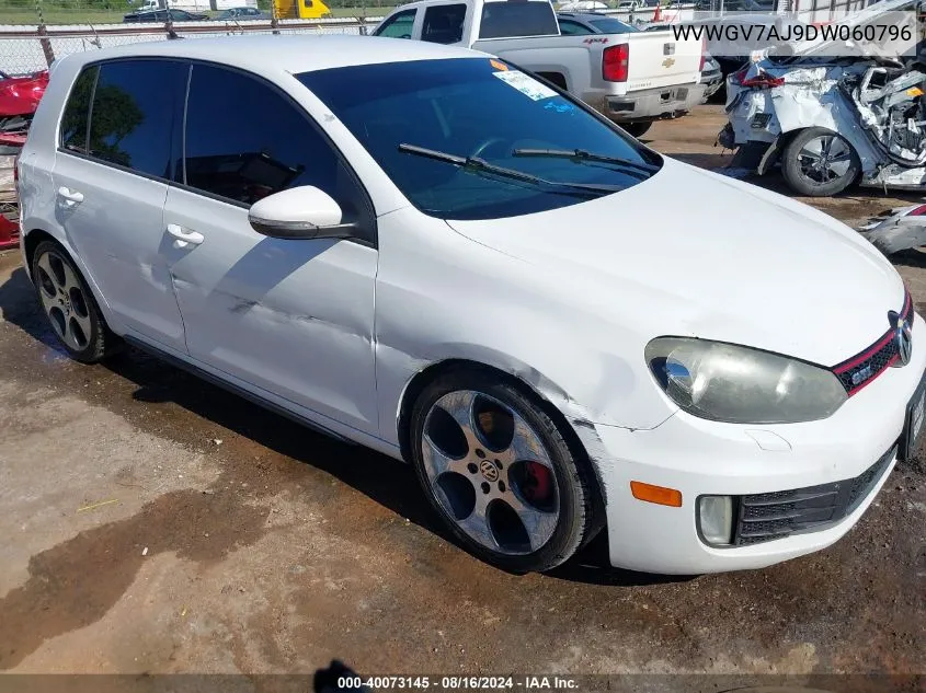 WVWGV7AJ9DW060796 2013 Volkswagen Gti 4-Door