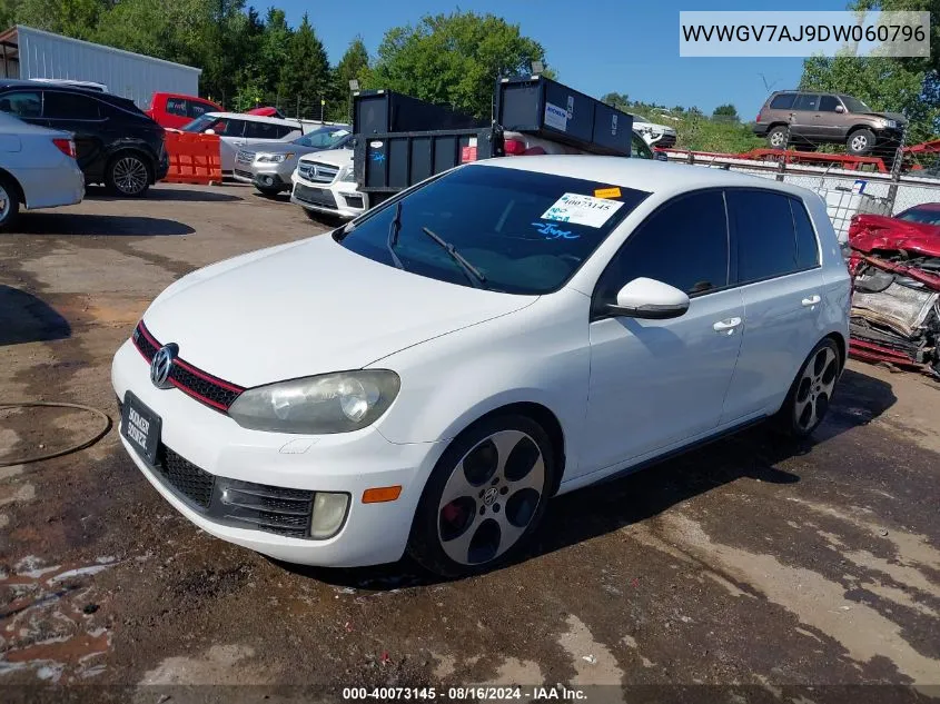 WVWGV7AJ9DW060796 2013 Volkswagen Gti 4-Door