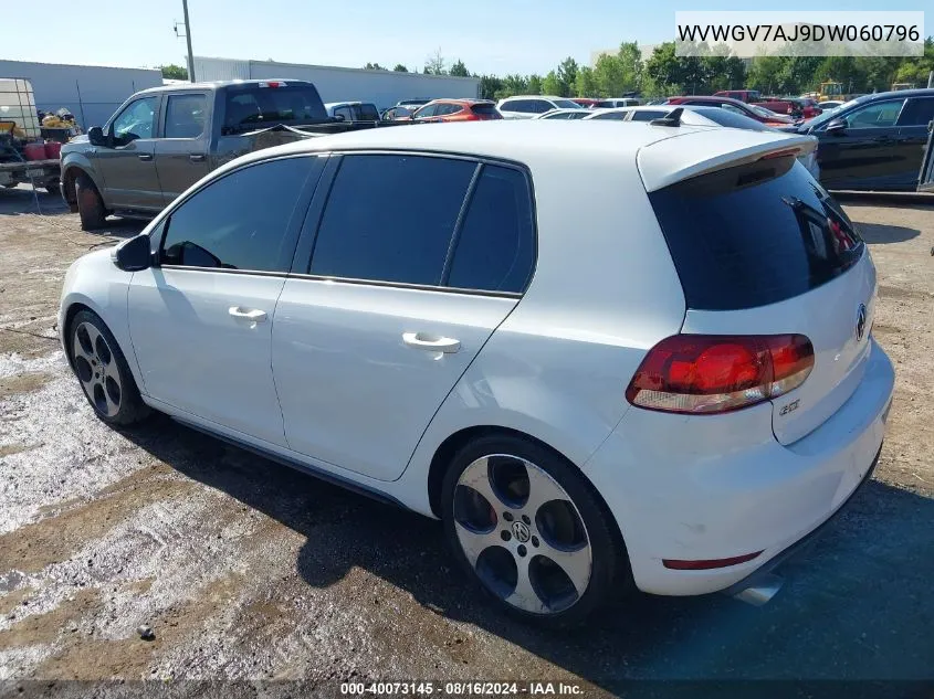 WVWGV7AJ9DW060796 2013 Volkswagen Gti 4-Door