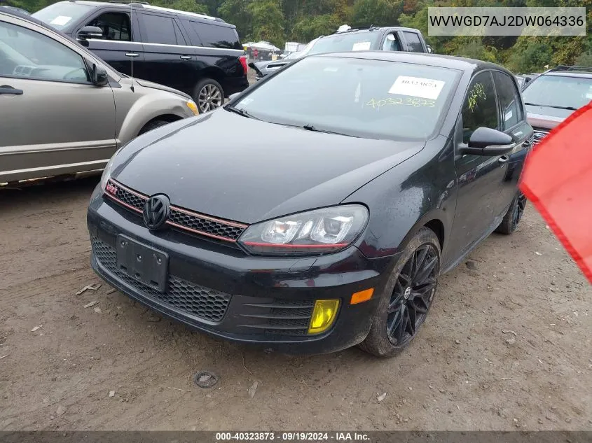 2013 Volkswagen Gti 4-Door VIN: WVWGD7AJ2DW064336 Lot: 40323873