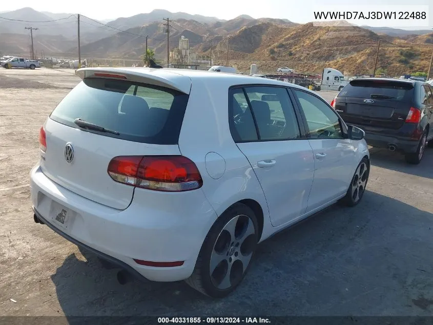 WVWHD7AJ3DW122488 2013 Volkswagen Gti