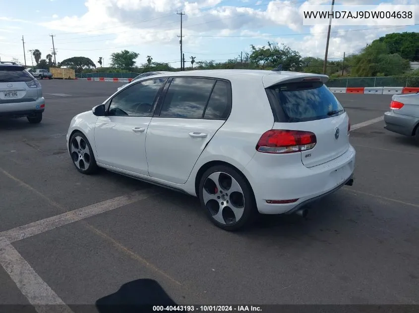 WVWHD7AJ9DW004638 2013 Volkswagen Gti 4-Door