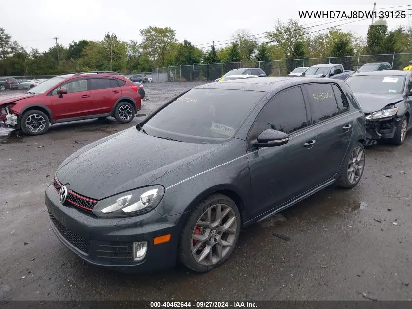 2013 Volkswagen Gti Drivers Edition VIN: WVWHD7AJ8DW139125 Lot: 40452644