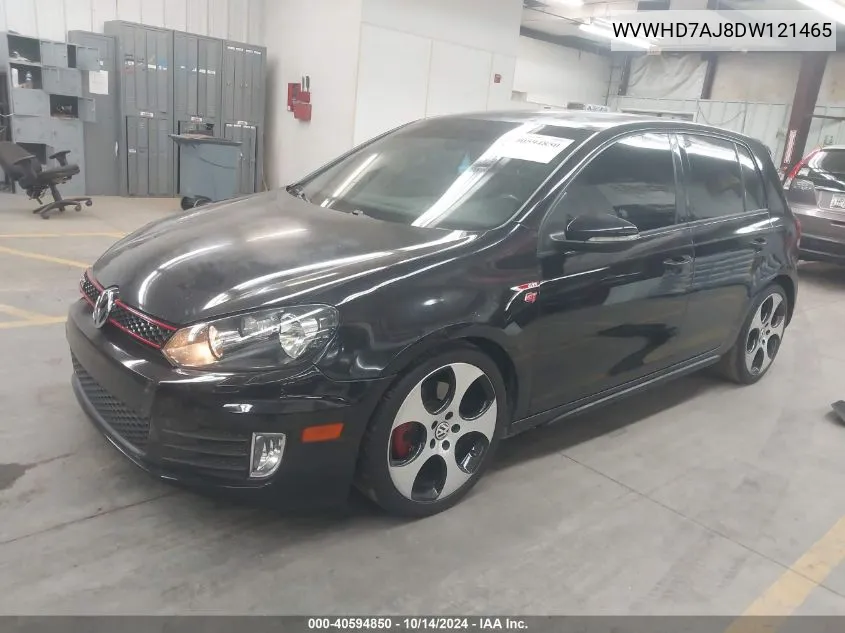 2013 Volkswagen Gti 4-Door VIN: WVWHD7AJ8DW121465 Lot: 40594850