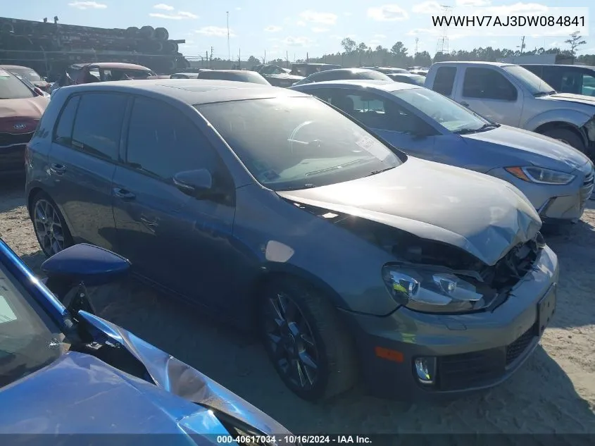 2013 Volkswagen Gti 4-Door VIN: WVWHV7AJ3DW084841 Lot: 40617034