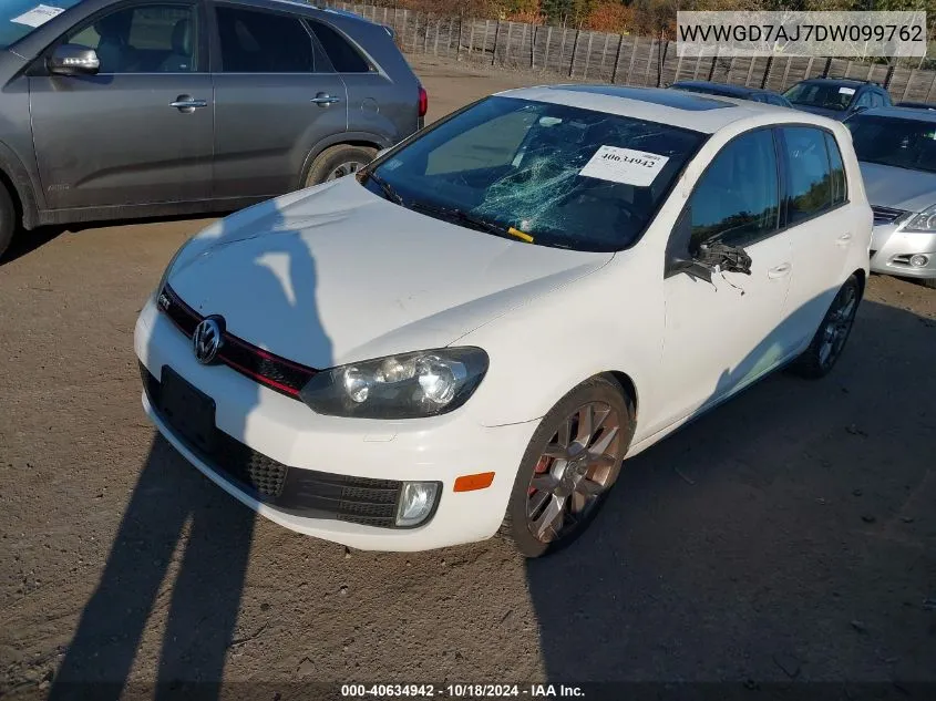 2013 Volkswagen Gti 4-Door VIN: WVWGD7AJ7DW099762 Lot: 40634942