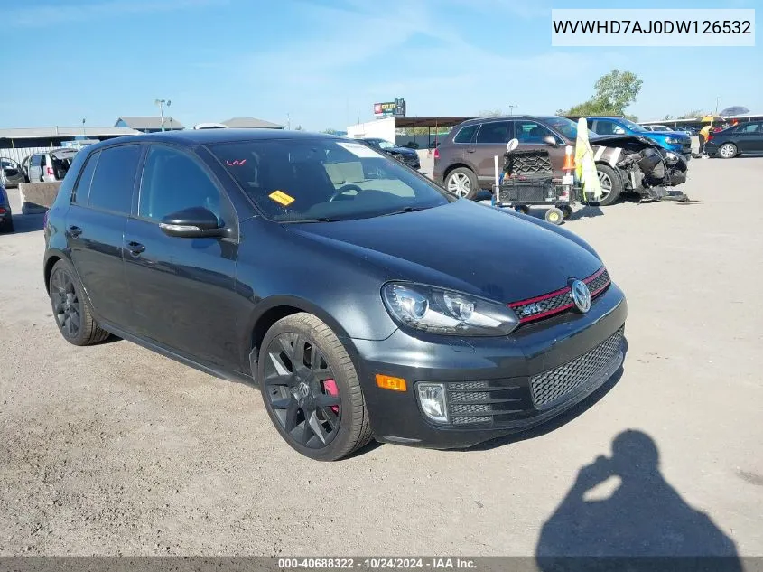 2013 Volkswagen Gti VIN: WVWHD7AJ0DW126532 Lot: 40688322