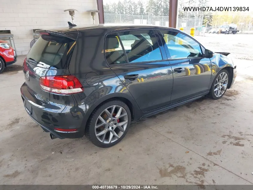 2013 Volkswagen Gti Wolfsburg Edition VIN: WVWHD7AJ4DW139834 Lot: 40736679