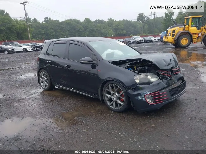 WVWHD7AJ5EW008414 2014 Volkswagen Gti Wolfsburg Edition