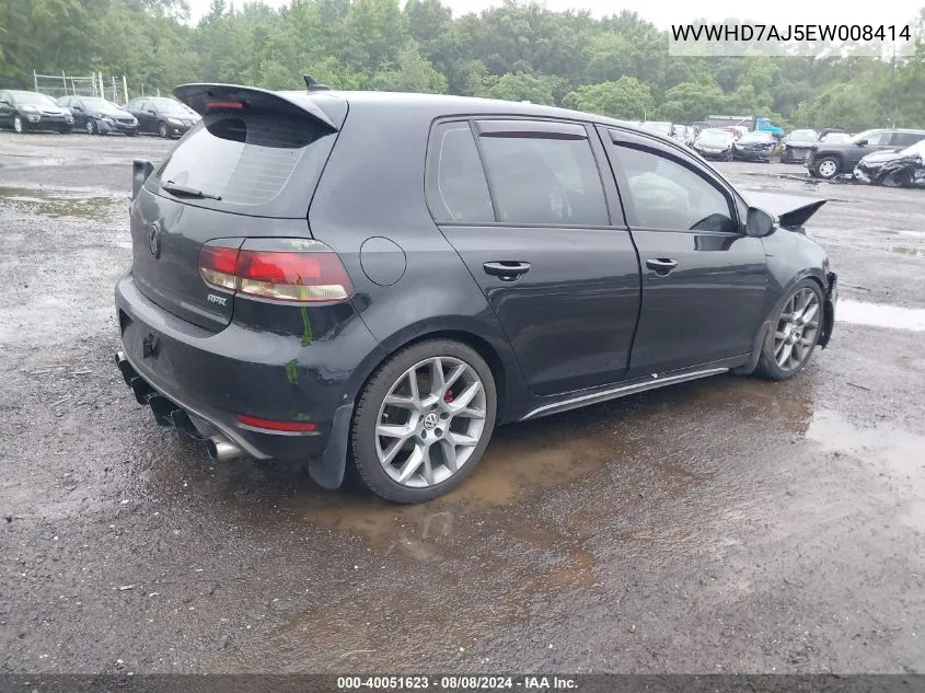 WVWHD7AJ5EW008414 2014 Volkswagen Gti Wolfsburg Edition