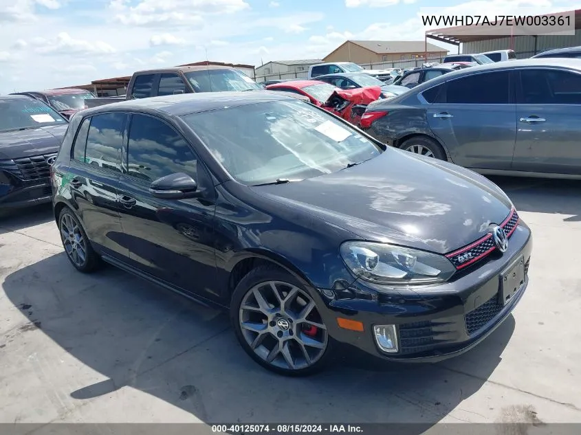 WVWHD7AJ7EW003361 2014 Volkswagen Gti Driver's Edition