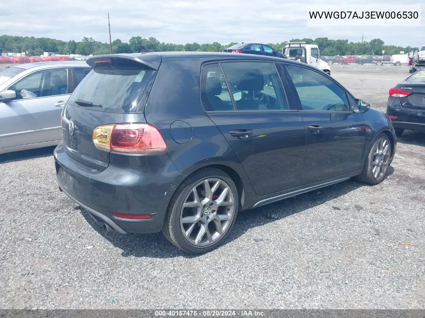 WVWGD7AJ3EW006530 2014 Volkswagen Gti Wolfsburg Edition