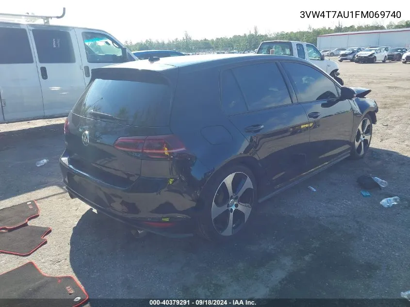 3VW4T7AU1FM069740 2015 Volkswagen Gti