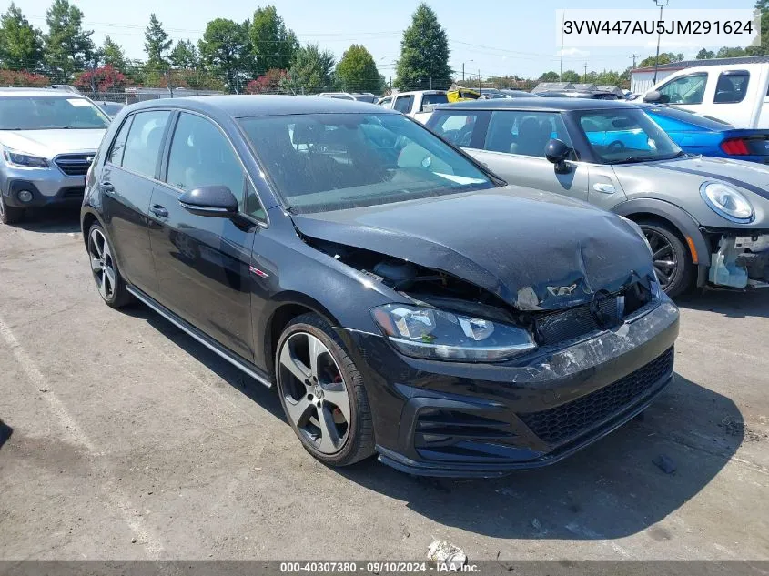 3VW447AU5JM291624 2018 Volkswagen Gti S/Se/Autobahn