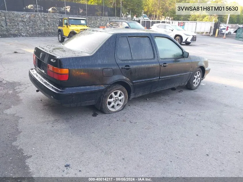 1996 Volkswagen Jetta Gls VIN: 3VWSA81H8TM015630 Lot: 40014217