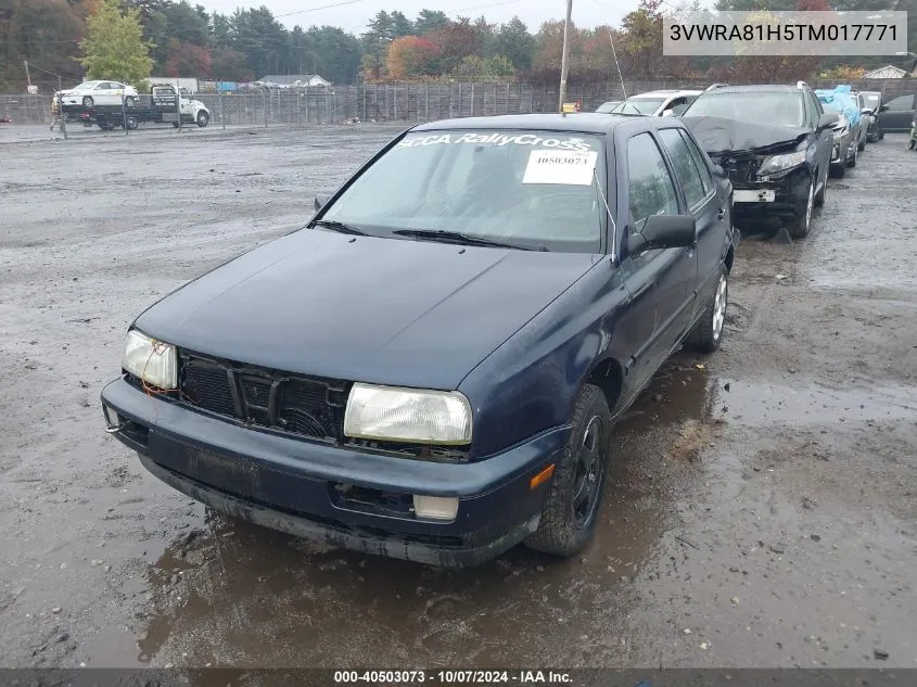 1996 Volkswagen Jetta Gl VIN: 3VWRA81H5TM017771 Lot: 40503073