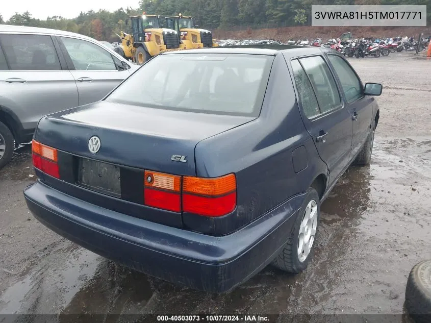 1996 Volkswagen Jetta Gl VIN: 3VWRA81H5TM017771 Lot: 40503073