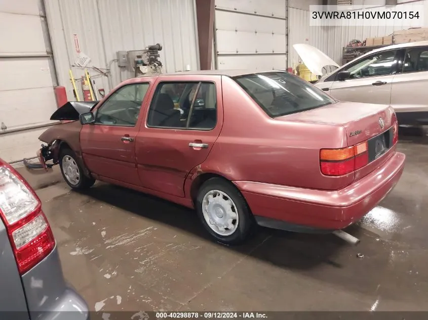 1997 Volkswagen Jetta Gl VIN: 3VWRA81H0VM070154 Lot: 40298878