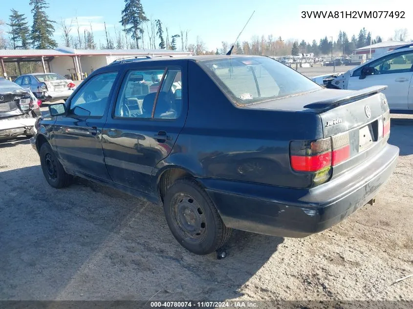 1997 Volkswagen Jetta Gt VIN: 3VWVA81H2VM077492 Lot: 40780074