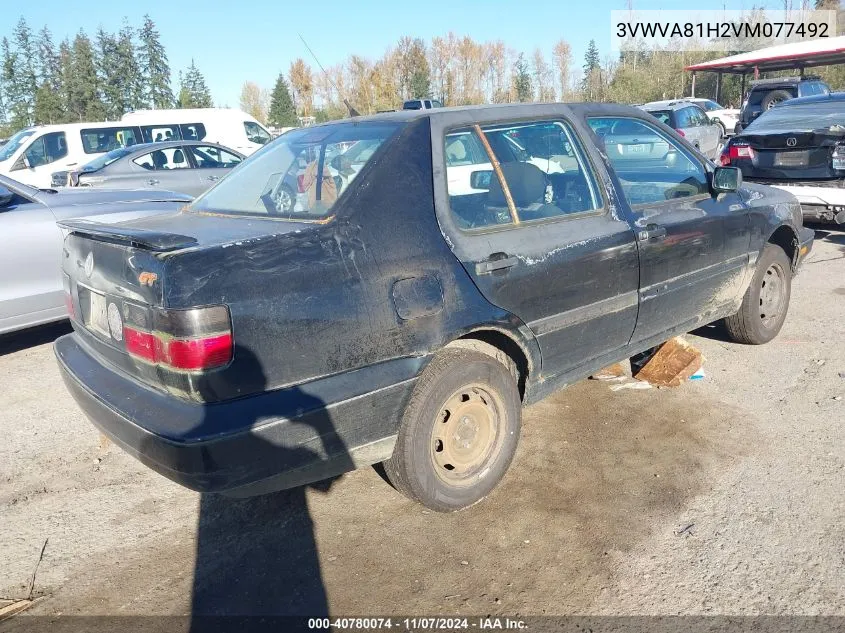 1997 Volkswagen Jetta Gt VIN: 3VWVA81H2VM077492 Lot: 40780074