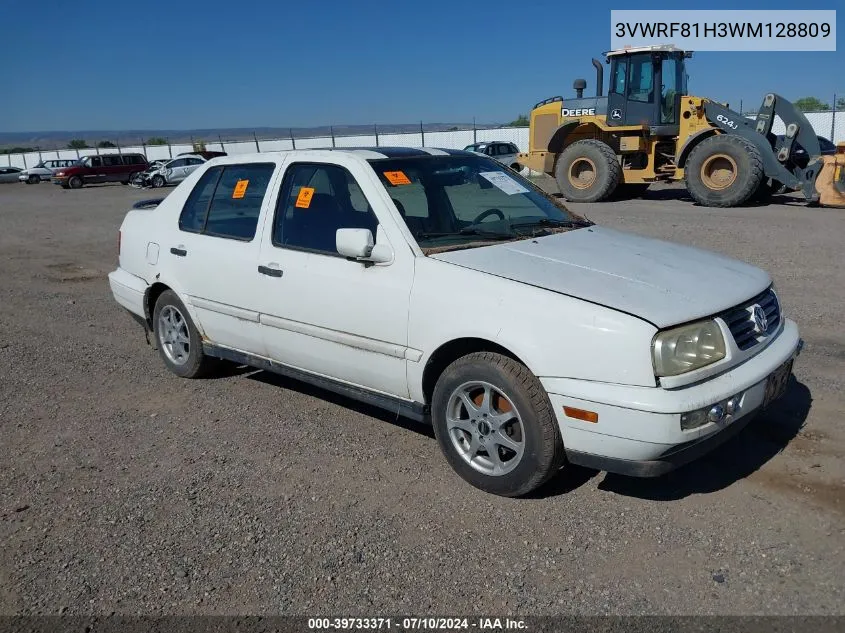 1998 Volkswagen Jetta Tdi VIN: 3VWRF81H3WM128809 Lot: 39733371