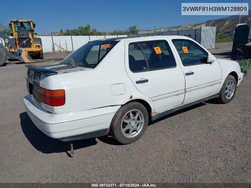 1998 Volkswagen Jetta Tdi VIN: 3VWRF81H3WM128809 Lot: 39733371